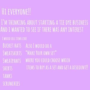 New tie dye business?